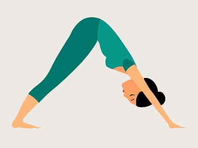 Adho Mukha Svanasana (Downward facing dog pose)