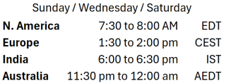 PM Nov Timezones